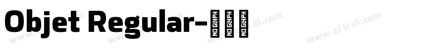 Objet Regular字体转换